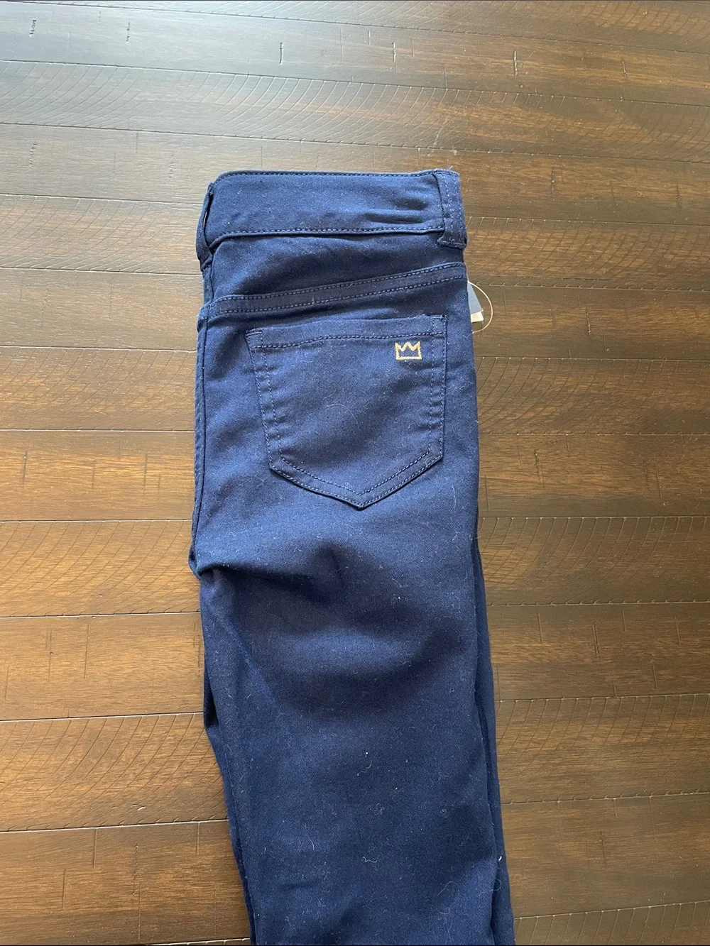 crown & ivy Navy Jeggings with Floral Cropped Shorts - Navy & Multi